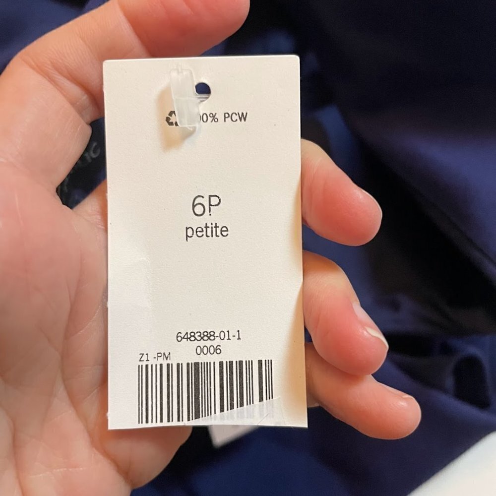 NWT Banana Republic Dress Crossback Ponte Midi Navy Blue Cut Out Sleeveless 6P - Picture 8 of 14